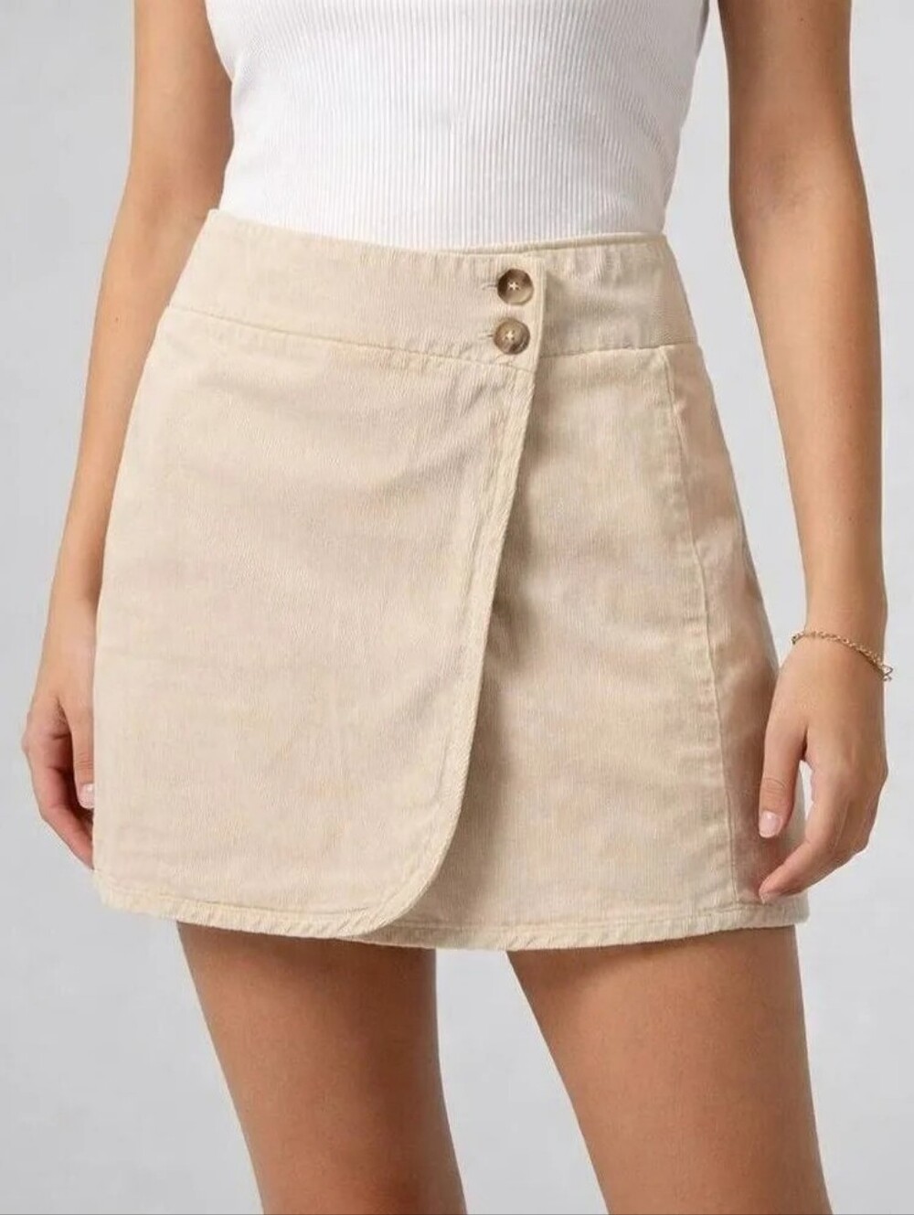 NWT Joe Fresh Corduroy Wrap Mini Skirt